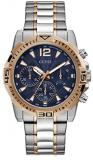 GUESS Men's Analog Quartz Watch with Stainless Steel Strap, Silver, 22 (Model: GW0056G5)