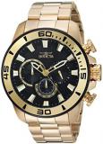Invicta Men's Pro Diver Quartz Watch with Stainless-Steel Strap, Gold, 24 (Model: 22590)