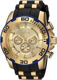 Invicta Men's Pro Diver Stainless Steel Quartz Watch with Silicone Strap, Black, 25 (Model: 22345)