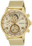 GUESS Men's Guess Mens Watch - Porter Gold 44mm Gold-Tone Steel Bracelet &amp; Case Quartz Watch W1310G2