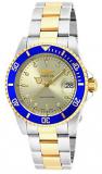 Invicta Men's Pro Diver Automatic-self-Wind Watch with Stainless-Steel Strap, Two Tone, 20 (Model: ILE8928OBA)