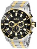 Invicta Men's Pro Diver Quartz Watch with Stainless Steel Strap, Two Tone, 30 (Model: 26081)