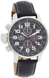 Invicta Men's 2770 "Force Collection" Stainless Steel Left-Handed Watch With Black-Leather Strap