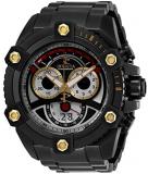 Invicta Men's Reserve Octane Quartz Watch with Stainless Steel Strap, Black, 31 ...