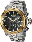 Invicta Men's Venom Quartz Watch with Stainless Steel Strap, Silver, 26.3 (Model: 29645)