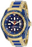 Invicta Men's Hydromax Quartz Watch with Stainless Steel and Silicone Strap, Gold, 24 (Model: 29589)