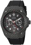 GUESS Men's Stainless Steel Casual Silicone Watch