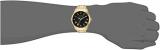 GUESS Gold-Tone Stainless Steel Bracelet Watch with Black Genuine Diamond Dial + Gold-Tone Roman Numerals. Color: Rose Gold-Tone (Model U1194G3)