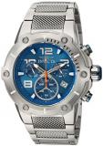 Invicta Men's Speedway Swiss-Quartz Watch with Stainless-Steel Strap, Silver, 30 (Model: 19527)