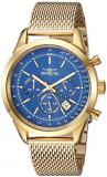 Invicta Men's Speedway Quartz Watch with Stainless-Steel Strap, Gold, 21 (Model: 25224)