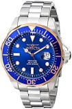 Invicta Men's 17554 Pro Diver Analog Display Swiss Quartz Silver Watch