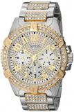 GUESS Men's Stainless Steel Crystal Dress Watch