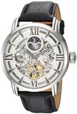 Invicta Men's Objet d'Art Stainless Steel Automatic-self-Wind Watch with Leather Calfskin Strap, Black, 24 (Model: 22650)