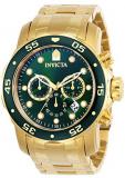 Invicta Men's 0075 Pro Diver Chronograph 18k Gold-Plated Watch