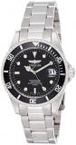 Invicta Men's 8932OB Pro Diver Analog Quartz Silver; Dial color - Black Stainless Steel Watch