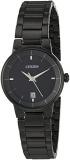 Citizen Women's ' Quartz Stainless Steel Casual Watch, Color:Black (Model: EU6017-54E)