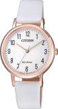 Citizen Womens Analogue Quartz Watch with Leather Strap EM0579-14A