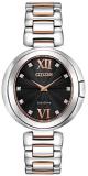 Ladies' Citizen Eco-Drive Capella Diamond Two-Tone Watch EX1516-52E
