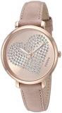 Fossil Women's Jacqueline Stainless Steel Quartz Watch with Leather Calfskin Strap, Brown, 13.8 (Model: ES4376)