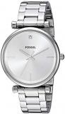 Fossil Women's Carlie Stainless Steel Diamond Accent Quartz Watch