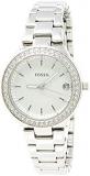 Fossil Women's Blane Quartz Watch with Stainless-Steel Strap, Silver, 15.6 (Model: ES4336SET)