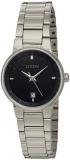 Citizen Women's Quartz Stainless Steel Watch with Date, EU6010-53E