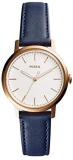 Fossil Women Neely Stainless Steel and Leather Casual Quartz Watch
