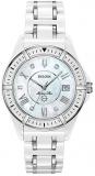 Bulova Women's Marine Star Quartz Watch with Ceramic Strap, White, 18 (Model: 98P172)