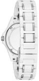 Bulova Women's Marine Star Quartz Watch with Ceramic Strap, White, 18 (Model: 98P172)