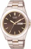 Citizen Men's Quartz Black Dial Two Tone Steel Bracelet Watch