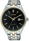 Citizen BM7256-50E Men's Quartz Watch with Black Dial Analogue Display Quartz Stainless Steel