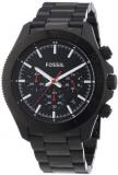 Fossil Retro Traveler Chronograph Black Dial Black-Plated Mens Watch CH2863