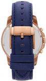 Fossil Mens Chronograph Quartz Watch with Leather Strap FS4835IE