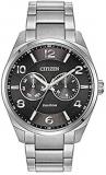 Men's Citizen Eco-Drive Dress Black Dial Watch AO9020-84E