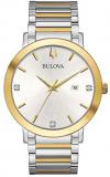 Bulova Mens Analogue Quartz Watch with Stainless Steel Strap 98D151