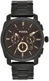 Fossil Men's Machine Chronograph Analog Dial Watch Black