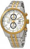 Citizen Chronograph Quartz Silver Dial Two-Tone Men's Watch AN3624-51A
