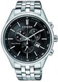 Citizen Eco-Drive Solar Quartz Black Dial Mens Watch AT2140-55E
