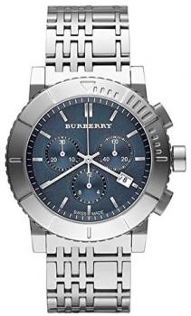 Burberry Watch, Men's Swiss Chronograph Stainless Steel Bracelet 22mm Bu2308
