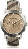 BURBERRY Men's BU9361 Smoke Check Strap/Brown Stainless Steel Watch