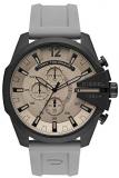 Diesel Men's Mega Chief Chronograph Black-Tone Stainless Steel Watch DZ4496