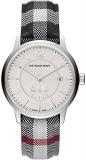 Burberry Silver Dial Stainless Steel Textile Quartz Men's Watch BU10002