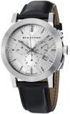 Burberry Women's BU9355 Large Check Black Leather Strap Chronograph Watch