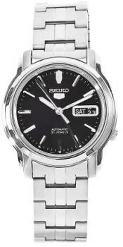 Seiko Men's SNKK71 5 Stainless Steel Black Dial Watch