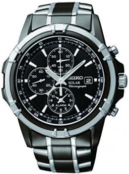 Seiko Men's SSC143 Stainless Steel Solar Watch with Link Bracelet