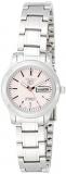Seiko Women's SYMD91 Stainless Steel Analog with Pink Dial Watch
