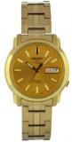 Seiko Men's SNKK76 Gold Plated Stainless Steel Analog with Gold Dial Watch