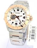 Seiko SSA074 Skeleton Unisex Rose Gold white face dial watch