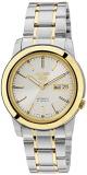 Seiko Men's SNKE54 Seiko 5 Automatic White Dial Two-Tone Stainless Steel Watch