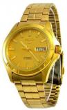 Seiko Men's SNKK98 Stainless Steel Analog with Gold Dial Watch